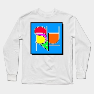 Surf Abstract Long Sleeve T-Shirt